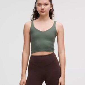 NEW Lululemon Align Crop Tank Dark Forest Size 4